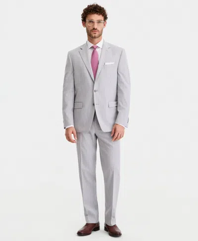 Perry Ellis Portfolio Men's Modern-fit Suit In Gray