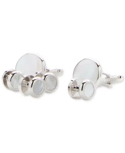 Perry Ellis Portfolio Men's Mother Of Pearl Stud Set