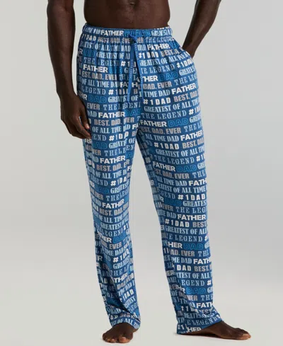 Perry Ellis Portfolio Men's Number 1 Dad Mid-rise Sleep Pants In Multi