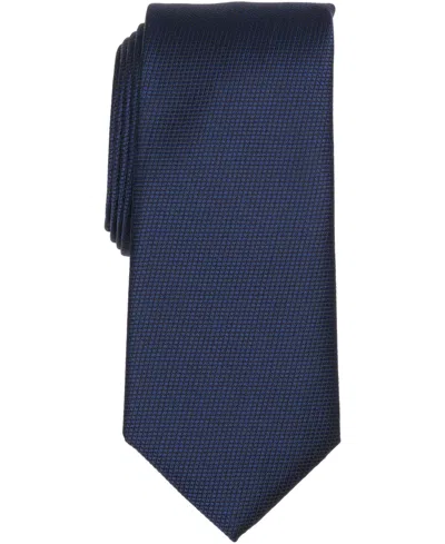 Perry Ellis Portfolio Men's Papker Abstract Neat Pattern Classic Tie In Blue