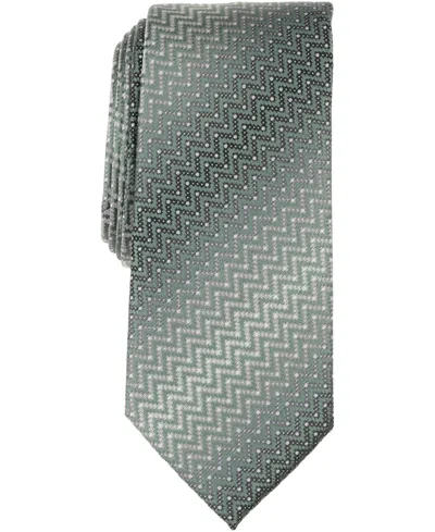 Perry Ellis Portfolio Men's Paynter Geo-pattern Classic Tie In Green