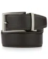 Perry Ellis Portfolio Men's Peb Reversible Textured Dress Belt In Brown
