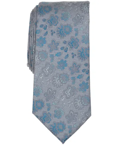 Perry Ellis Portfolio Men's Ramos Floral Pattern Classic Tie In Blue