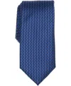 Perry Ellis Portfolio Men's Raser Mini Neat Pattern Classic Tie In Blue