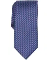 Perry Ellis Portfolio Men's Raser Mini Neat Pattern Classic Tie In Blue