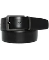 Perry Ellis Portfolio Men's Reversible Dress Belt In Black,luggage