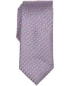 Perry Ellis Portfolio Men's Rosser Geo Pattern Classic Fit Tie In Purple