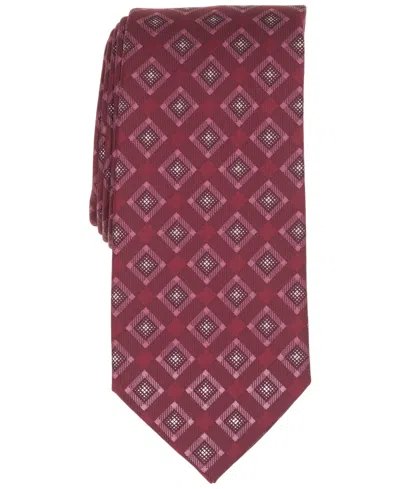 Perry Ellis Portfolio Men's Serino Neat Tie In Red