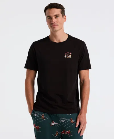 Perry Ellis Portfolio Men's Short Sleeves T-shirt In Black