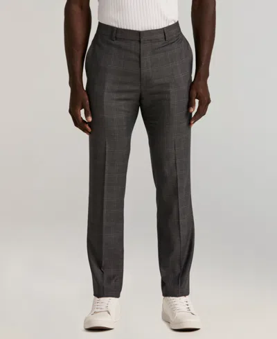 Perry Ellis Portfolio Men's Slim-fit Dress Pants In Gray