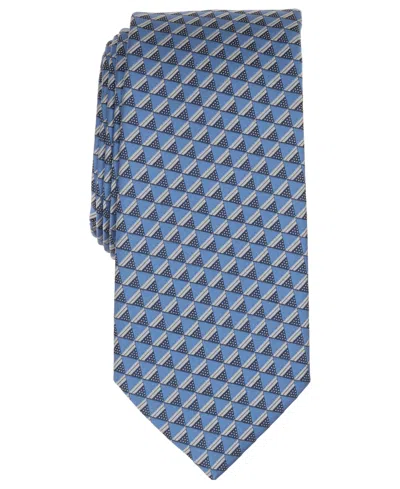 Perry Ellis Portfolio Men's Welles Geo Classic Tie In Blue