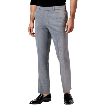 Perry Ellis Portfolio Mens Polyester Dress Pants In Gray