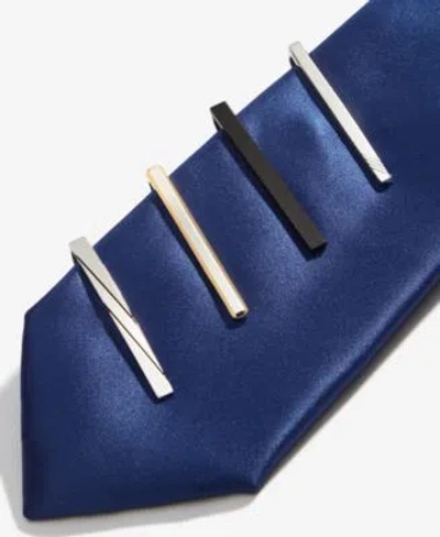 Perry Ellis Portfolio Mens Tie Bar Collection In Rust