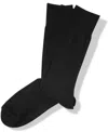 Perry Ellis Portfolio Perry Ellis Men's 3-pk. Rayon Ribbed Dress Socks In Black