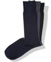 Perry Ellis Portfolio Perry Ellis Men's 3-pk. Rayon Ribbed Dress Socks In New Dark Assorted