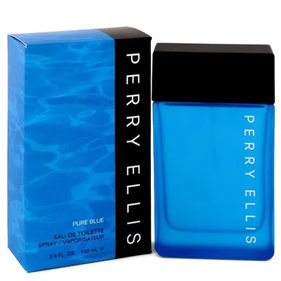 Perry Ellis Pure Blue Eau De Toilette Spray For Men In White