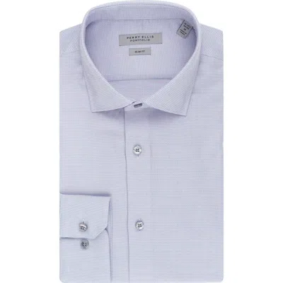Perry Ellis Royal Oxford Slim Fit Stretch Cotton Dress Shirt