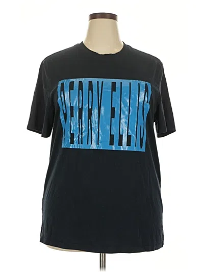 Pre-owned Perry Ellis Short Sleeve T-shirt In Black