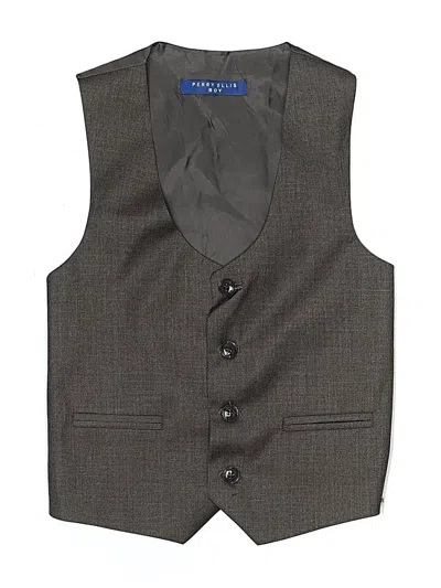 Pre-owned Perry Ellis Kids' Sleeveless Top Gray Tops