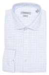 PERRY ELLIS PERRY ELLIS SLIM FIT TEXTURED WINDOWPANE CHECK SHIRT