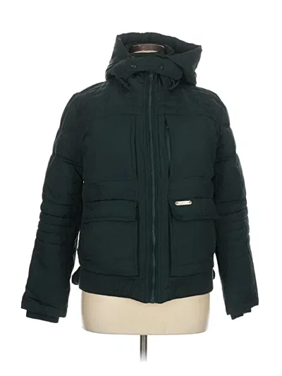 Pre-owned Perry Ellis Snow Jacket In Green