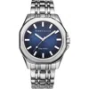 Perry Ellis Solar Powered 3-hand Quartz Bracelet Watch, 41mm In Metallic