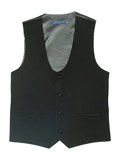 Pre-owned Perry Ellis Kids' Tuxedo Vest In Black