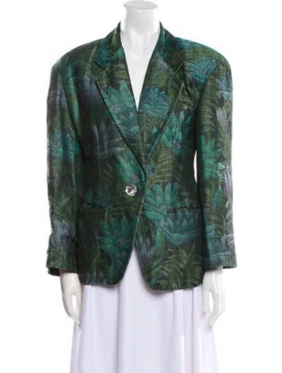 Pre-owned Perry Ellis Vintage 1980's Blazer In Multi
