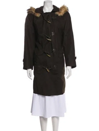 Pre-owned Perry Ellis Vintage Parka In Green