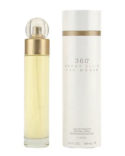 Perry Ellis Women's 3.4oz 360 Eau De Toilette Spray In Transparent