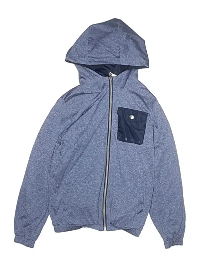 Pre-owned Perry Ellis Kids' Zip Up Hoodie In Blue