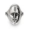 Perry Gargano The Stranger Face Ring - Sterling Silver Womens