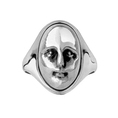 Perry Gargano The Stranger Face Ring - Sterling Silver - Womens Statement
