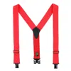 Perry Suspenders Men's Big & Tall Non-elastic Y-back Construction Work Suspenders In Red