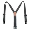 Perry Suspenders Men's Elastic 1.5 Inch Wide Hook End Suspenders In Grey