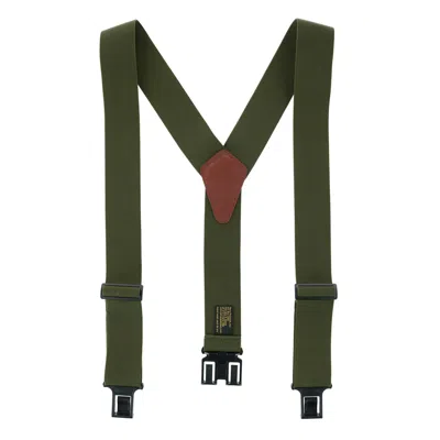 Perry Suspenders Men's Elastic 2 Inch Wide Hook End Suspenders (tall Available) In Green