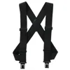 Perry Suspenders Men's Elastic Outback Side Clip Ubee Trucker Suspenders In Black