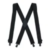 Perry Suspenders Men's Solid Color X-back Clip-end Suspenders In Black