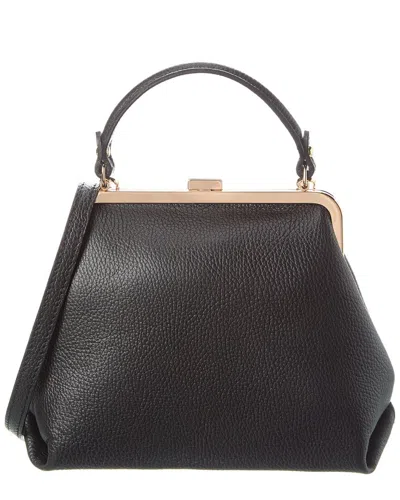 Persaman New York #1006 Leather Satchel In Black