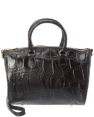 Persaman New York Leather Tote In Black