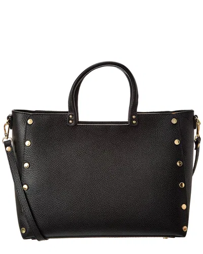 Persaman New York #1151 Leather Tote In Black