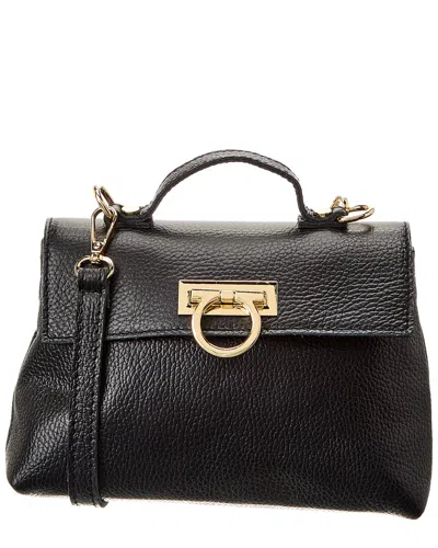 Persaman New York #1175 Leather Satchel In Black