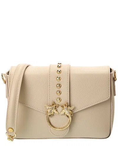 Persaman New York 1208 Leather Handbag In Sand