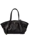 Persaman New York Abella Leather Tote In Black