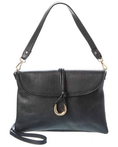Persaman New York Adelais Leather Shoulder Bag In Black