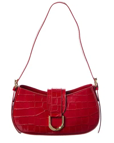 Persaman New York Adele Leather Shoulder Bag In Red