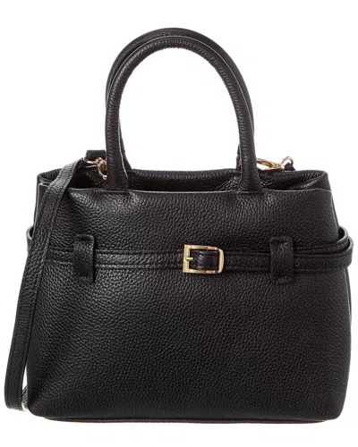 Persaman New York Adelina19 Leather Satchel In Black