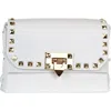 Persaman New York Alessia 18 Studded Crossbody Bag In White