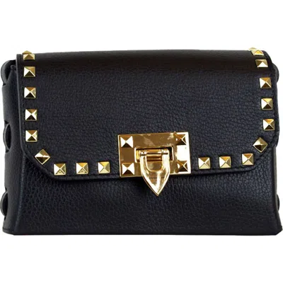 Persaman New York Alessia 18 Studded Crossbody Bag In Black