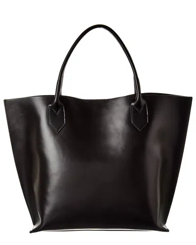 Persaman New York Allie Leather Tote In Black